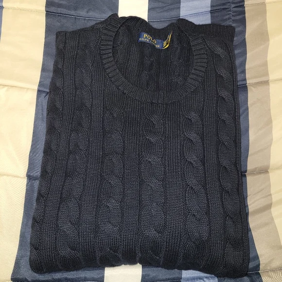 Polo Ralph Lauren Sweater- Men's Big & Tall Size 4XLT- Navy Blue